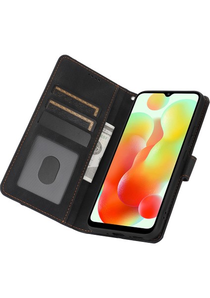Xiaomi Redmi A3 Cep Telefonu Kılıfları Için Manyetik Toka Deri Stand Kapağı-Siyah (Yurt Dışından) fiyatları