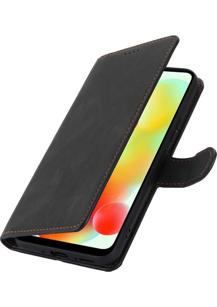 Xiaomi Redmi A3 Cep Telefonu Kılıfları Için Manyetik Toka Deri Stand Kapağı-Siyah (Yurt Dışından) indirimleri