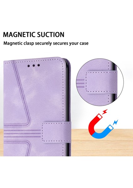 Xiaomi Redmi Note 12 Pro 5g Telefon Kılıfı Baskılı Manyetik Toka Kapak-Mor Için (Yurt Dışından) indirimleri