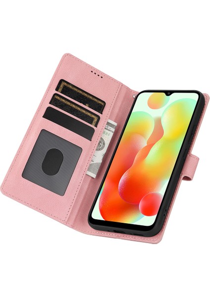 Xiaomi Redmi A3 Cep Telefonu Kılıfları Için Manyetik Toka Deri Stand Kapağı-Pembe (Yurt Dışından) fiyatları