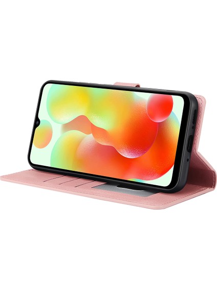 Xiaomi Redmi A3 Cep Telefonu Kılıfları Için Manyetik Toka Deri Stand Kapağı-Pembe (Yurt Dışından) fırsatları