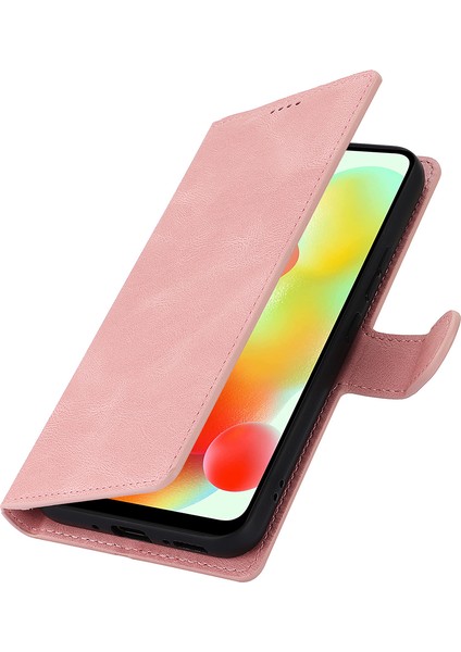 Xiaomi Redmi A3 Cep Telefonu Kılıfları Için Manyetik Toka Deri Stand Kapağı-Pembe (Yurt Dışından) indirimleri