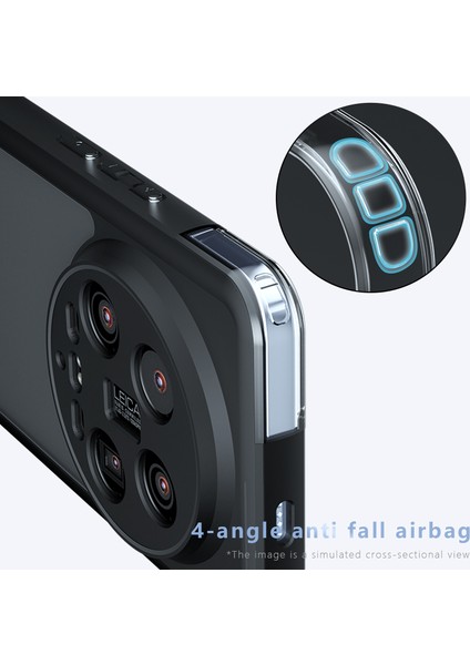 Xiaomi 14 Ultra Kılıf Pc + Tpu Hava Yastığı Darbeye Dayanıklı Mat Telefon Kapağı Için (Yurt Dışından) modelleri
