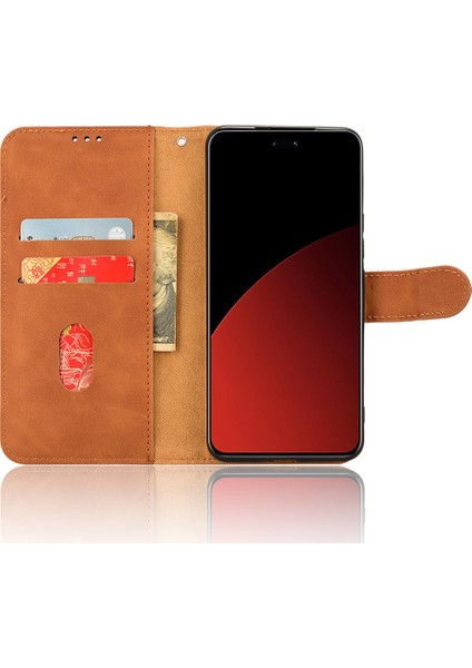 Xiaomi Civi 4 Pro 5g Kılıf Standı Pu Deri Cilt Dokunmatik Duygu Telefon Kapağı-Kahverengi (Yurt Dışından) fiyatları