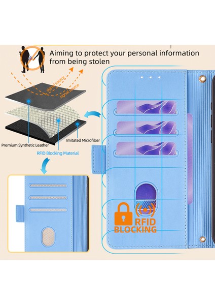 Xiaomi Redmi K60 Ultra Kılıf Cüzdan Standı Omuz Askılı Flip Telefon Kapağı-Mavi (Yurt Dışından) fiyatları