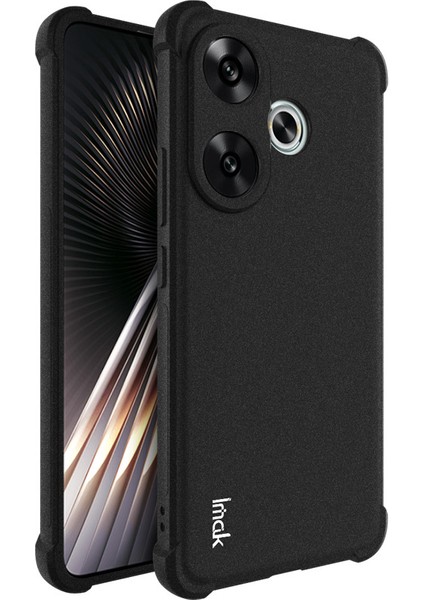 Xiaomi Poco F6 5g Kılıf Mat Tpu Düşmeye Dayanıklı Hava Yastığı Telefon Kapağı-Siyah (Yurt Dışından)