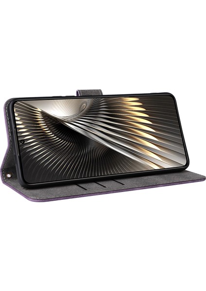Xiaomi Poco F6 5g Kılıf Için Rfıd Engelleme Kart Tutucu Bilek Kayışı ile Koruyucu Kapak-Mor (Yurt Dışından) fırsatları