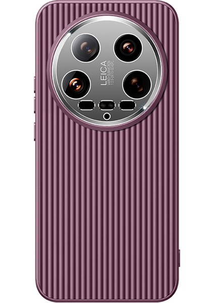 Xiaomi 14 Ultra Için Kılıf Anti-Damla Pc + Tpu Telefon Koruyucu Kabuk Metal Lens Çerçeveli-Mor (Yurt Dışından)