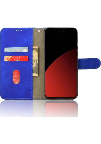 Xiaomi Civi 4 Pro 5g Kılıf Standı Pu Deri Cilt Dokunmatik Duygu Telefon Kapağı-Mavi Için (Yurt Dışından)