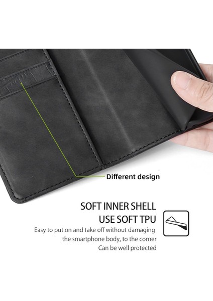 Xiaomi Redmi Note 13R Pro 5g Cüzdan Kılıf Timsah Dokulu Deri Telefon Kapağı-Siyah (Yurt Dışından) indirimleri