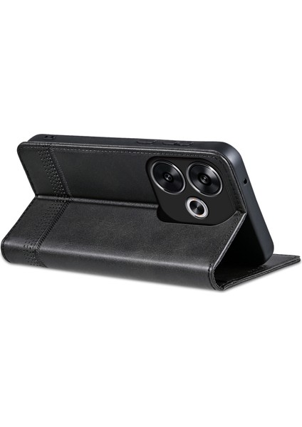 Xiaomi Poco F6 5g Kılıf Pu Deri Manyetik Kapatma Darbeye Dayanıklı Flip Telefon Kapağı-Siyah (Yurt Dışından) fırsatları