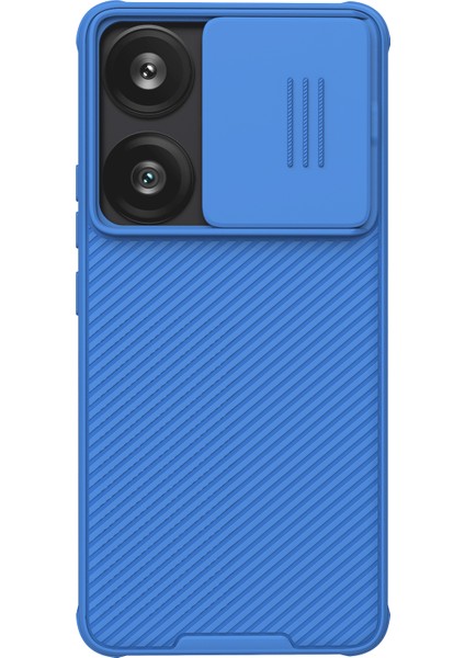 Xiaomi Poco F6 5g Kılıf Pc+Tpu Slayt Kamera Kapağı Telefon Kapağı-Mavi (Yurt Dışından)