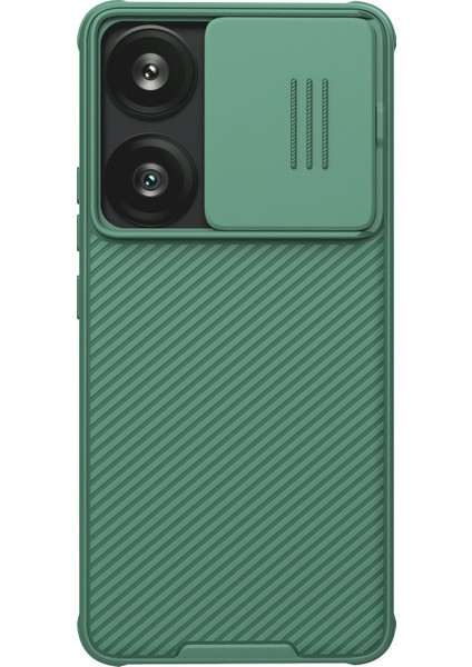 Xiaomi Poco F6 5g Kılıf Pc+Tpu Slayt Kamera Kapağı Telefon Kapağı-Yeşil (Yurt Dışından)