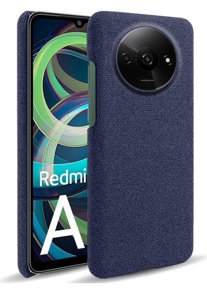 Xiaomi Poco C61 4g Cep Telefonu Kılıfı Kumaş + Pc Düşmeye Dayanıklı Kapak-Mavi Için (Yurt Dışından)