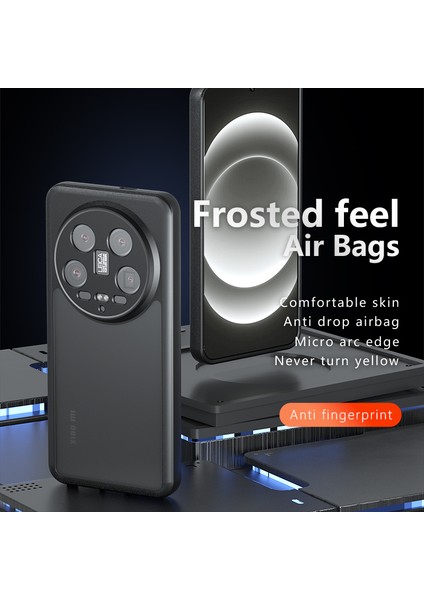 Xiaomi 14 Ultra Kılıf Için Tpu + Pc Kaymaz Mat Kapak Cep Telefonu Aksesuarları -Şeffaf Siyah (Yurt Dışından) indirimleri
