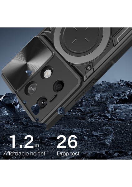 Xiaomi Redmi Note 13 5g Koruyucu Kılıf Tpu+Pc Telefon Kapağı, Kickstand, Kayar Lens Kapağı-Kırmızı (Yurt Dışından) modelleri