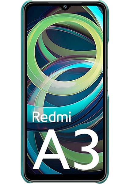 Xiaomi Poco C61 4g Kılıf Kart Yuvaları Için Pu Deri Kaplamalı Pc Sert Telefon Kapağı-Yeşil (Yurt Dışından)