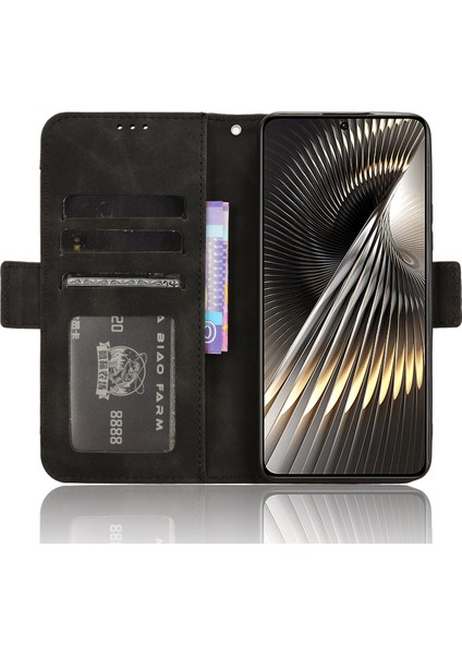 Xiaomi Poco F6 5g Kılıf Için Çoklu Kart Yuvaları ile Cüzdan Telefon Deri Kapak-Siyah (Yurt Dışından) modelleri