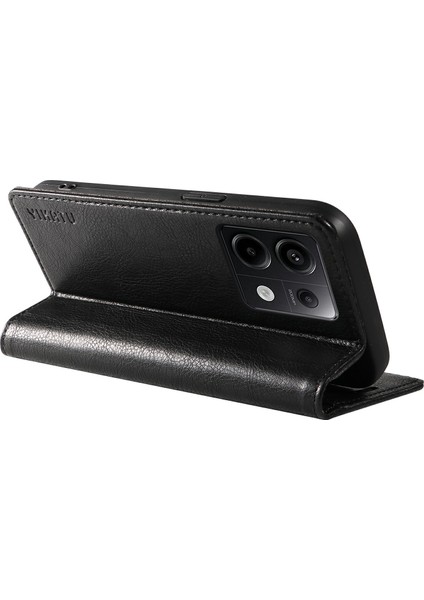Xiaomi Redmi Note 13 Pro 5g Cep Telefonu Kılıfları Manyetik Kapaklı Cüzdan Kapağı-Siyah (Yurt Dışından) fırsatları