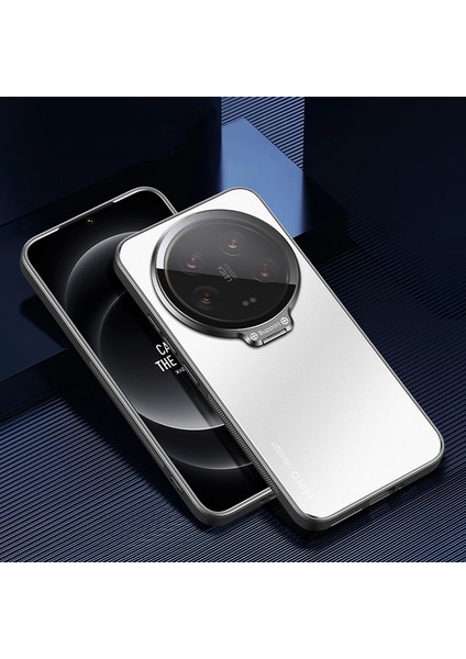 Xiaomi 14 Ultra Telefon Kılıfı Için Manyetik Gizli Kickstand Arka Kapak Tam Lens Koruma-Gümüş (Yurt Dışından) indirimleri