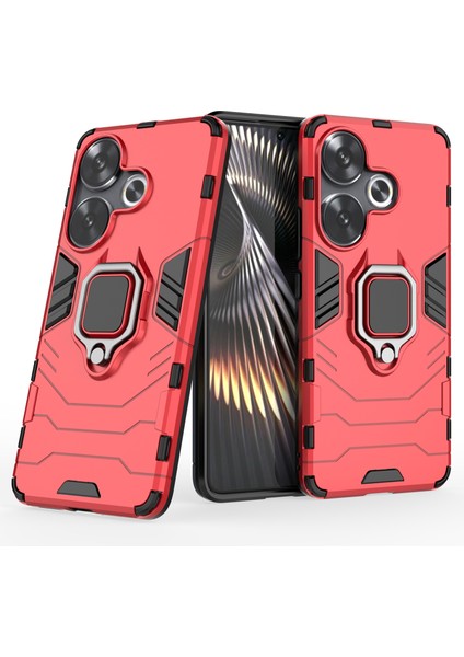 Xiaomi Poco F6 5g Kılıf Halka Tutucu Kickstand Pc+Tpu Telefon Kapağı-Kırmızı (Yurt Dışından) fiyatları