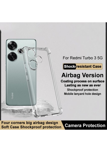 Xiaomi Poco F6 5g Şeffaf Tpu Kılıf Anti-Drop Hava Yastığı Koruma Telefon Kabuk-Şeffaf Için (Yurt Dışından) fiyatları