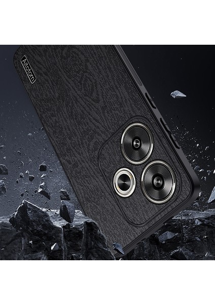 Xiaomi Poco F6 5g Slim-Fit Telefon Kılıfı Pu Deri+Pc+Tpu Telefon Kapağı-Siyah (Yurt Dışından) modelleri