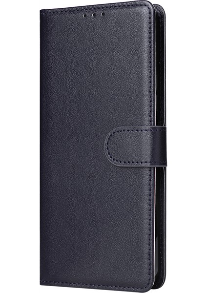 Xiaomi Redmi K60 Ultra Manyetik Telefon Kılıfı Için Pu Deri 3 Kart Yuvaları Kapak-Mavi (Yurt Dışından) modelleri