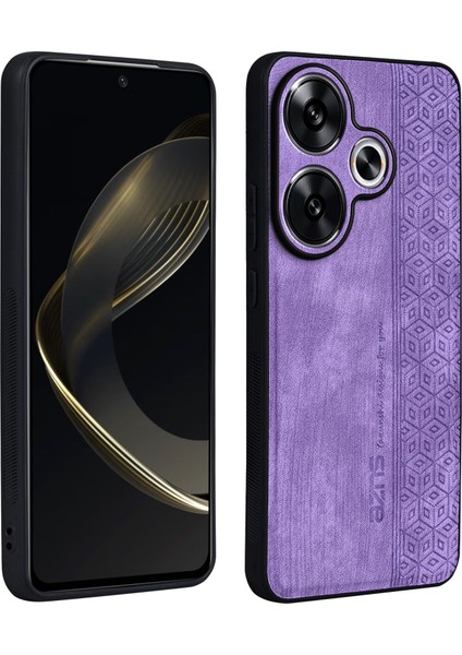 Xiaomi Poco F6 5g Kılıf Pu Deri Kaplamalı Tpu Baskılı Telefon Kapağı-Mor Için (Yurt Dışından)