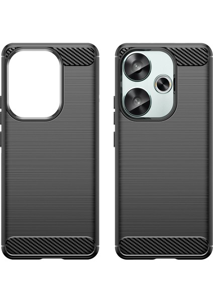 Xiaomi Poco F6 5g Kılıf Karbon Fiber Doku Darbeye Dayanıklı Fırçalanmış Tpu Telefon Kapağı-Siyah (Yurt Dışından) indirimleri