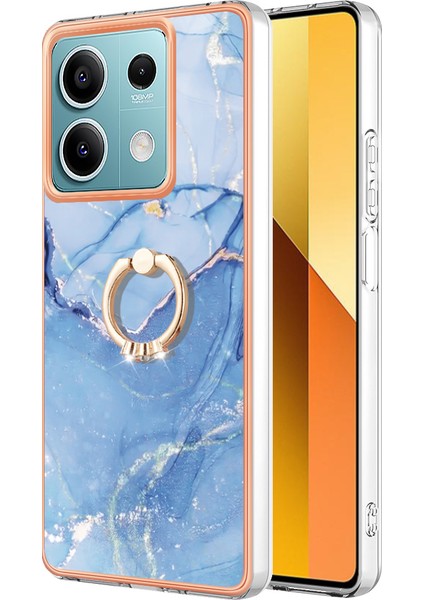 Xiaomi Redmi Note 13 5g Kılıf Elektro Kaplama Kickstand Yumuşak Tpu Kapak-Mavi Için (Yurt Dışından)