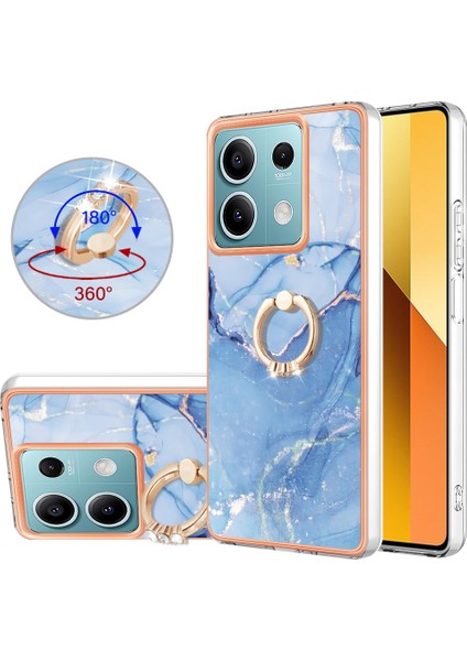 Xiaomi Redmi Note 13 5g Kılıf Elektro Kaplama Kickstand Yumuşak Tpu Kapak-Mavi Için (Yurt Dışından) fiyatları