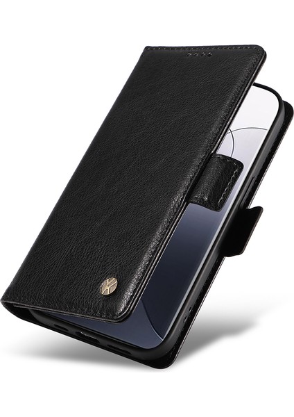 Xiaomi 14 Pro Için Cüzdan Kılıf Litchi Doku Pu Deri Koruyucu Telefon Kapağı-Siyah (Yurt Dışından) indirimleri