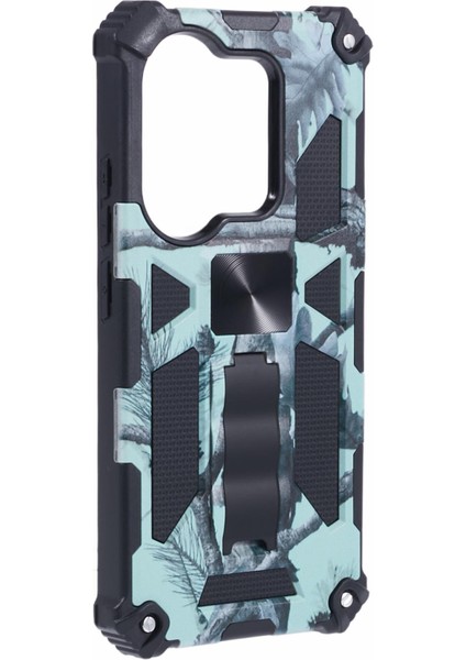 Xiaomi Redmi Için Not 13 Pro 4gcover Kamuflaj Cep Telefonu Koruyucu Kabuk Kickstand Telefon Kılıfı-Açık Yeşil (Yurt Dışından) modelleri