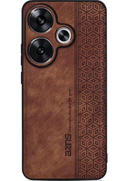 Xiaomi Poco F6 5g Kılıf Pu Deri Kaplamalı Tpu Baskılı Telefon Kapağı-Kahverengi (Yurt Dışından) fiyatları