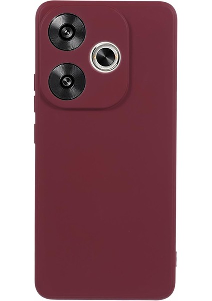 Xiaomi Poco F6 5g Telefon Kılıfları Için Darbeye Dayanıklı Fiber Astar Tpu Telefon Kapağı-Şarap Kırmızı (Yurt Dışından)
