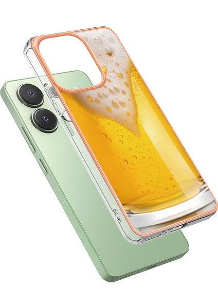 Xiaomi Redmi Note 13 4g Tpu Kılıf Elektroliz Desenli Telefon Kapağı-Bira Için (Yurt Dışından)