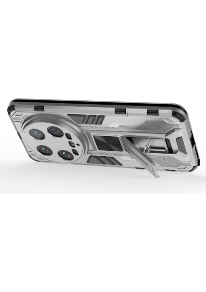 Xiaomi 14 Ultra Cep Telefonu Kılıfı Için Pc + Tpu Kickstand-Gümüş ile Çizilmeye Dayanıklı Kabuk (Yurt Dışından) modelleri