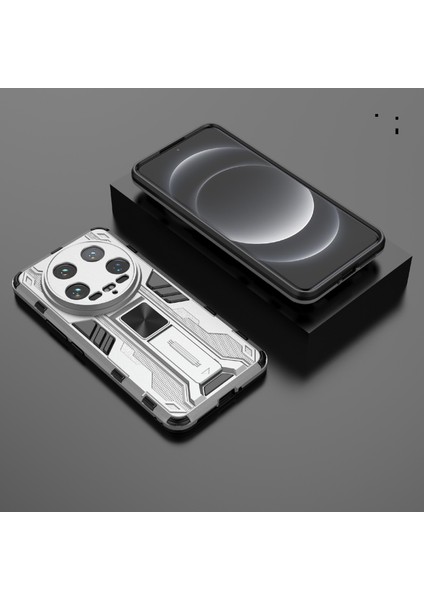 Xiaomi 14 Ultra Cep Telefonu Kılıfı Için Pc + Tpu Kickstand-Gümüş ile Çizilmeye Dayanıklı Kabuk (Yurt Dışından) indirimleri
