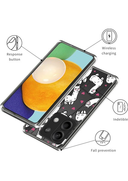 Xiaomi Redmi Note 13 5g Tpu Kılıf Için Slim-Fit Desen Baskı Telefon Arka Koruyucu-Stil H (Yurt Dışından) modelleri