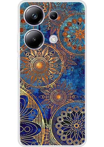 Xiaomi Redmi Note 13 Pro 4g Kılıf Tpu Desen Baskı Telefon Kapağı-Altın Çiçek Için (Yurt Dışından)