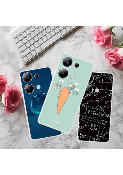 Xiaomi Redmi Note 13 Pro 4g Kılıf Desen Baskı Yumuşak Tpu Telefon Kabuğu-Turp ve Tavşan Için (Yurt Dışından)