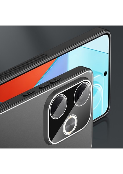 Xiaomi Poco F6 5g Darbeye Dayanıklı Metal+Pc+Tpu Telefon Kapağı-Siyah+Fırçalı Siyah Için Mat Kılıf (Yurt Dışından) fırsatları