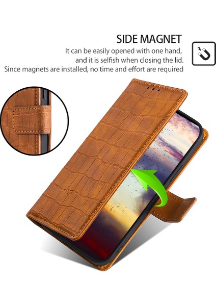 Xiaomi Poco F6 5g Kılıf Timsah Doku Deri Flip Standlı Telefon Kapağı-Kahverengi (Yurt Dışından) indirimleri