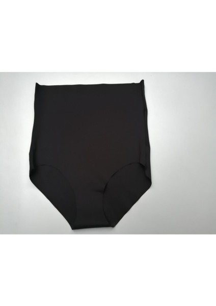 Siyah Lazer Kesim Silikonlu Slip Korse 4070
