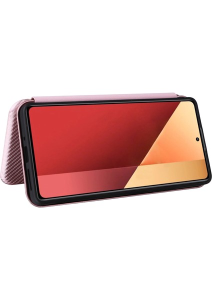 Xiaomi Redmi Note 13 Pro 4g Kılıf Karbon Fiber Doku Pu Deri Telefon Kapağı-Gül Altın Için (Yurt Dışından) fırsatları