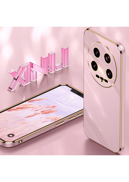Xiaomi 14 Ultra Elektroliz Kılıf Için Esnek Tpu Telefon Kabuğu-Kırmızı (Yurt Dışından) modelleri