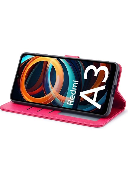 Xiaomi Poco C61 4g Kılıf Buzağı Dokusu Flip Standı Darbeye Dayanıklı Telefon Kapağı-Gül (Yurt Dışından) modelleri