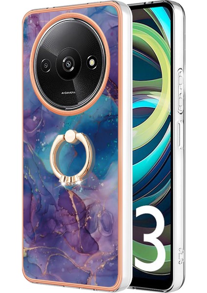 Xiaomi Poco C61 4g Ince Kılıf 2.0mm Kickstand Tpu Telefon Kapağı-Mor Için (Yurt Dışından)