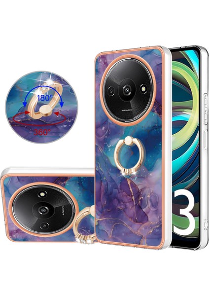 Xiaomi Poco C61 4g Ince Kılıf 2.0mm Kickstand Tpu Telefon Kapağı-Mor Için (Yurt Dışından) fiyatları